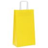 vidaXL Paper Bags 50 pcs with Handles Yellow 21x11x36 cm
