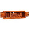vidaXL TV Stand Natural Acacia Solid Acacia wood, Copper