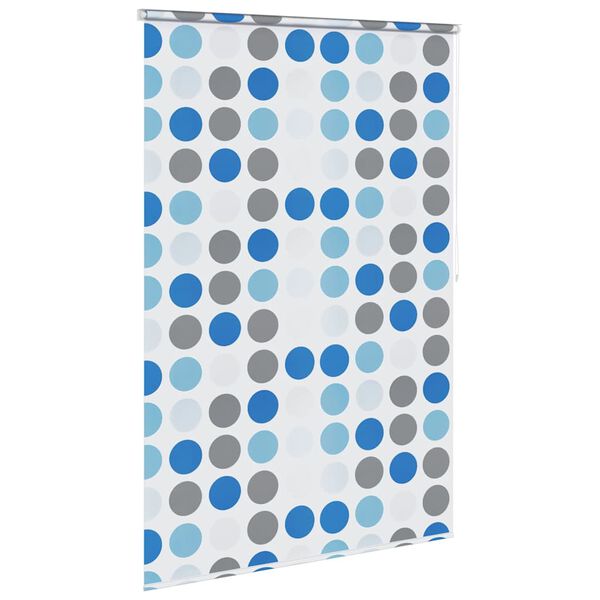 vidaXL Shower Roller Blind Blue, Grey, White EVA with aluminum parts