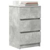 vidaXL Bedside Cabinet Concrete Grey Engineered Wood Medium