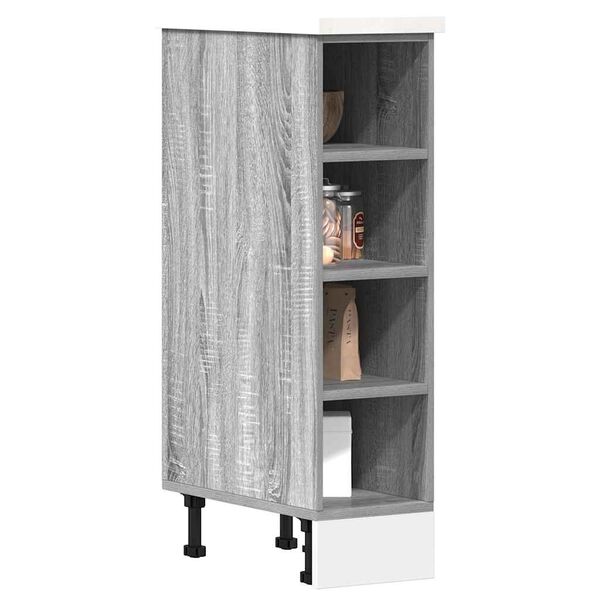 vidaXL Bottom Cabinet Grey Sonoma Engineered Wood One Size