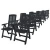 vidaXL Outdoor Dining Set Anthracite Plastic Foldable Outdoor Dining Set