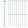 vidaXL Plant Stake Set of 20 Dark Green Steel 16 in length Durable