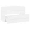 vidaXL Sink Cabinet White Engineered wood 31.5 x 15.2 x 18.9 in
