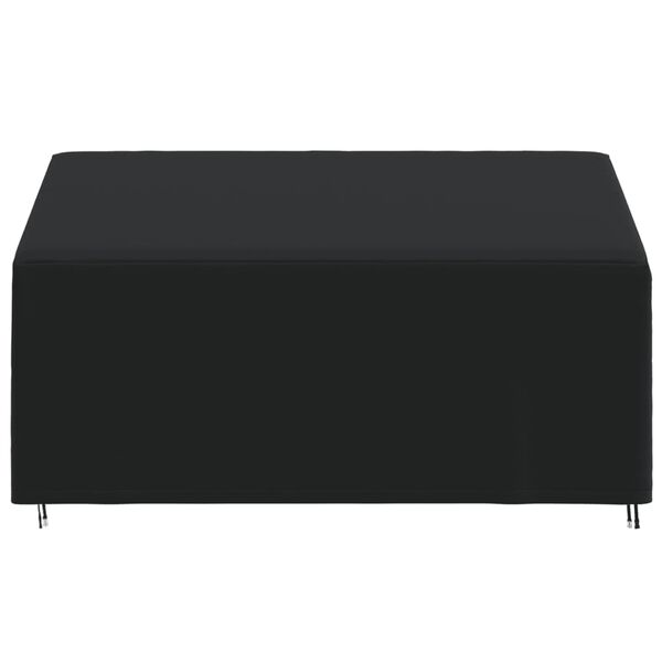 vidaXL Bench Cover Black 420D Oxford fabric with PU coating 3-seater