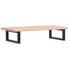 vidaXL Basin Shelf Wall Mounted Steel and Solid Wood Oak