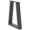 vidaXL Dining Table Leg Set of 2 Anthracite Steel Standard