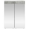 vidaXL Bathroom Mirror Cabinet TULUM Concrete Grey Engineered Wood
