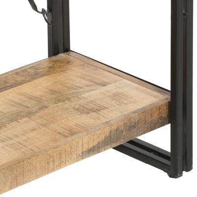 vidaXL 3-Tier Bookcase 15.7"x11.8"x31.5" Solid Mango Wood