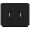vidaXL Sideboard Black Oak 36.22 x 13.78 x 29.53 in Engineered Wood