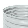 vidaXL Garden Raised Bed Silver Galvanized steel Medium Durable