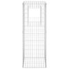 vidaXL Gabion Basket Posts 2 pcs 19.7"x19.7"x55.1" Iron