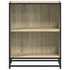 vidaXL Book Cabinet Sonoma oak Engineered wood and metal Medium