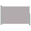 vidaXL Side Awning Grey Polyester with PU coating, Iron 63.0 x 118.1 in