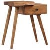 vidaXL Bedside Table Natural wood color Solid Acacia Wood