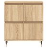 vidaXL Sideboard Sonoma oak Engineered wood, iron 23.6 x 13.8 x 27.6 in