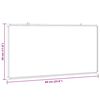vidaXL Magnetic Whiteboard 23.6"x11.8"x0.7" Aluminum