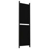 vidaXL 5-Panel Room Divider Black 98.4"x70.9" Fabric