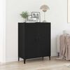 vidaXL Sideboard Black Oak Engineered Wood Medium Sideboard