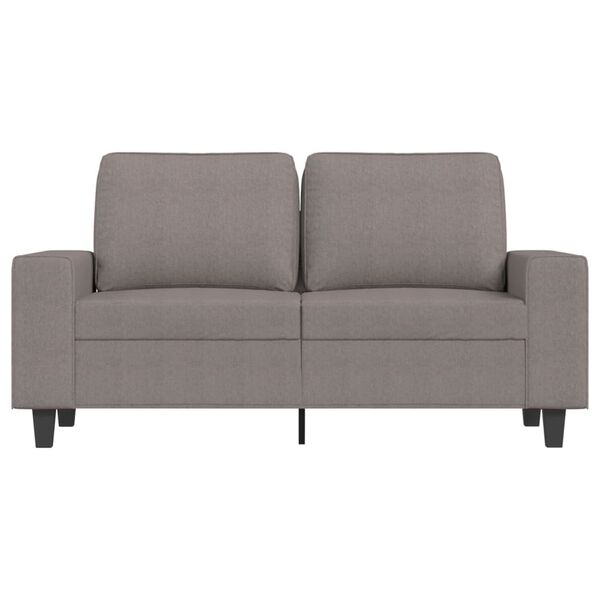 vidaXL 2-seater Sofa Taupe Fabric (100% polyester), metal, textilene