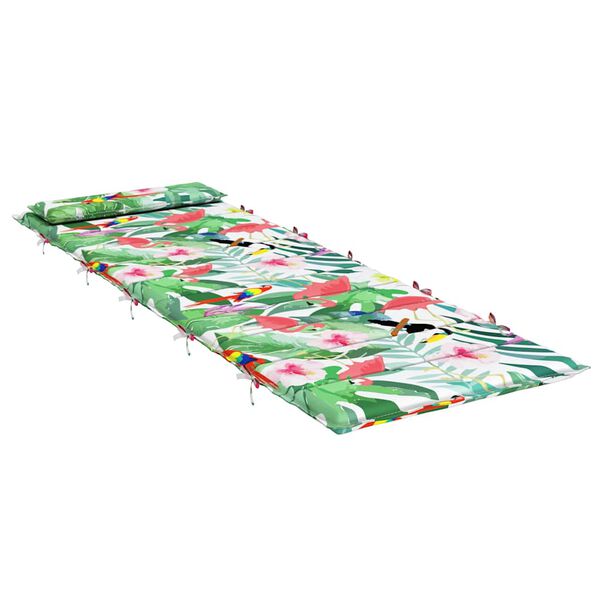 vidaXL Sun Lounger Cushion Multicolour 70.9x23.6x1.6" Oxford Fabric