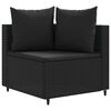 vidaXL Patio Sofa Set Set of 10 Black