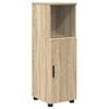 vidaXL Bathroom Furniture Set 4 pcs Sonoma Oak Engineered wood & Metal