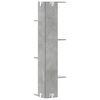 vidaXL Wall Corner Shelf Concrete Grey Engineered Wood Standard