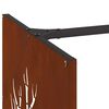 vidaXL Firewood Rack 15.7x15.7x15.7" Weathering Steel