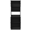 vidaXL Kitchen Cabinet Black Engineered Wood Tall Kitchen Cabinet