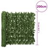 vidaXL Balcony Screen Dark Green Polyethylene, fabric 78.7 x 29.5 in