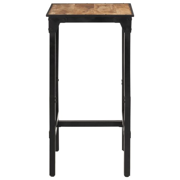 vidaXL Outdoor Bar Table Natural wood and black