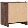 vidaXL Bedside Cabinet Brown oak Engineered wood Bedside Cabinet