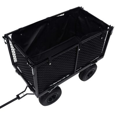 vidaXL Garden Cart Liner Black 31.9"x16.1"x15.7" Fabric