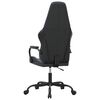 vidaXL Gaming Chair Black and Blue Faux Leather, Metal, Plywood Medium