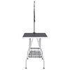 vidaXL Dog Grooming Table Black and Silver