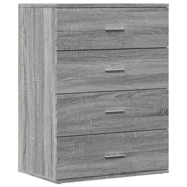 vidaXL Sideboard Grey Sonoma Engineered Wood Medium Storage Cabinet