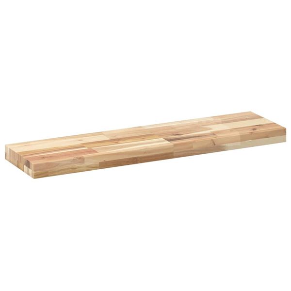 vidaXL Floating Shelf Natural Untreated Solid Acacia Wood Medium Durable