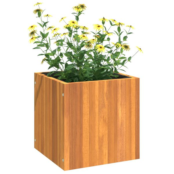 vidaXL Garden Planter Oiled Wood Solid Acacia Wood Medium Durable