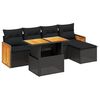 vidaXL Garden Sofa Set Black