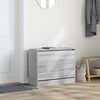 vidaXL Shoe Cabinet Gray Sonoma Engineered Wood Compact Modern