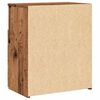 vidaXL Bedside Cabinet Set of 2 Old wood Engineered wood Bedside Cabinet