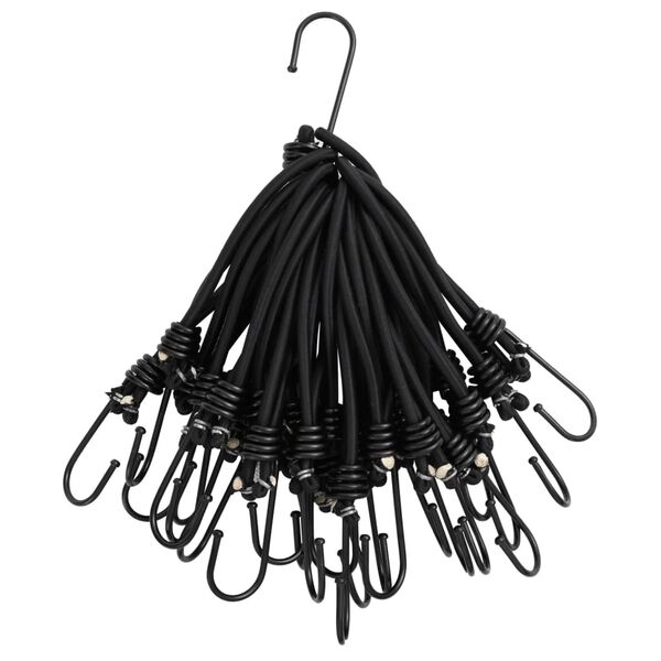 vidaXL Bungee Cord with Hooks 50 pcs 6.7 "