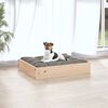 vidaXL Dog Bed Natural Solid pine wood Small Durable Dog Bed