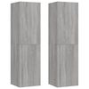 vidaXL Wall-mounted TV Cabinet Set of 2 Grey sonoma Engineered wood