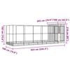 vidaXL Aviary Silver and Anthracite Galvanized Steel Large Aviary