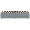 vidaXL Bed Frame Light grey 100% polyester, plywood, engineered wood