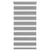vidaXL Zebra blind 24.0x47.2" Fabric Width 22.3 " grey