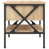 vidaXL Bedside Table Set of 2 Sonoma oak Engineered wood, iron Medium
