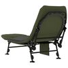 vidaXL Fishing Bed Green Steel Standard Foldable Fishing Bed